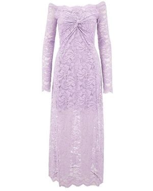 Rabanne Abito Off-The-Shoulder - Viola