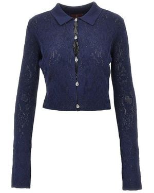 Dondup Cardigan Jacquard Esibizionista Capsule - Blu