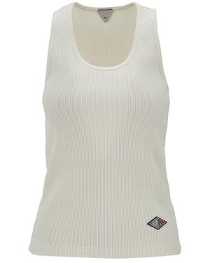 Bottega Veneta Ribbed Cotton Tank Top - Grey