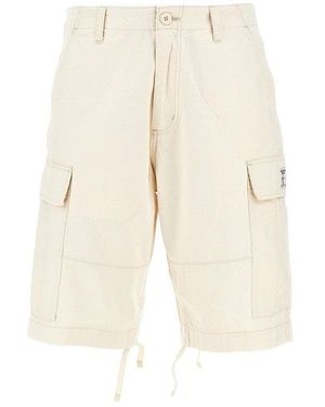 Roy Rogers 'Sergent' Cotton Cargo Shorts - Natural