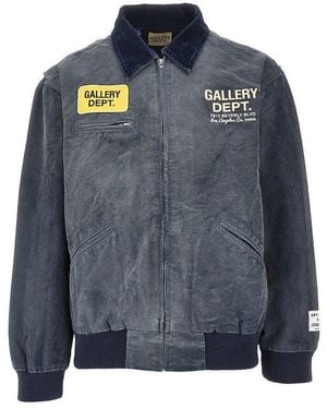 GALLERY DEPT. Mechanic Canvas Bomber Jacket - Blue