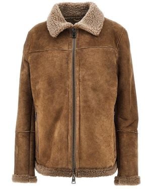 Dacute 'Tommy' Shearling Jacket - Brown