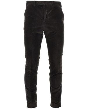 PT Torino 'Master Fit' Corduroy Pants - Black