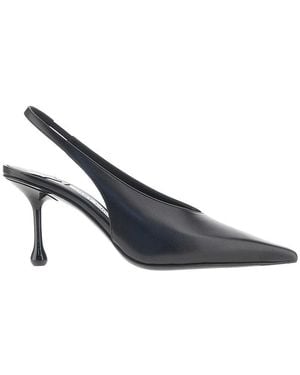 Jimmy Choo 'Isa' Leather Slingback Court Shoes 37 - Blue