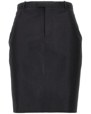 Gucci Silk Faille Pencil Skirt - Black