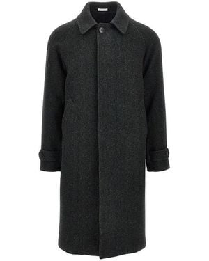 BRERAS Milano Virgin Wool Coat - Black