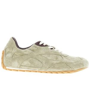 Bottega Veneta 'Orbit Flash' Suede Leather Trainers - Green