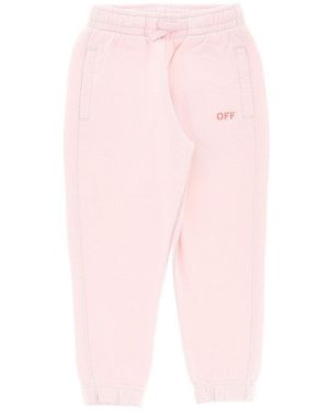 Off-White c/o Virgil Abloh Diag Print Joggers Kids 12 - Pink