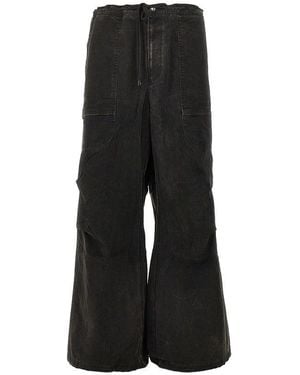 Entire studios Wide Leg Cargo Trousers - Black