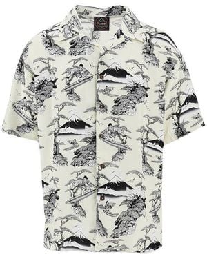 Mauna Kea Printed Viscose Shirt - Grey