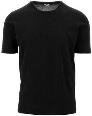 Caruso Knitted T-Shirt - Black