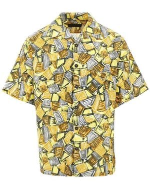 Prada Printed Batista Shirt - Yellow