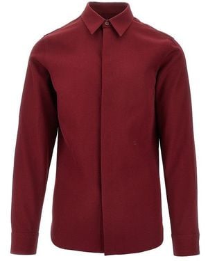 Gucci Wool Gabardine Shirt 15 - Red