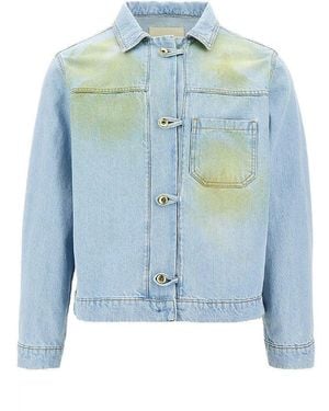 C.9.3 Stained Effect Denim Jacket - Blue