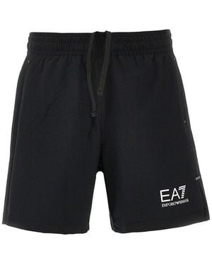 EA7 Ventus7 Technical Fabric Shorts - Black