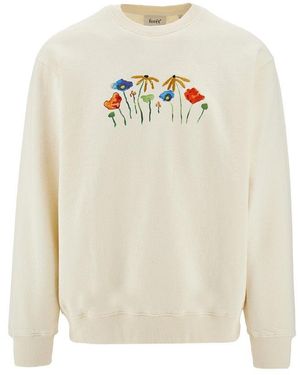 Forét Felpa Girocollo 'Botanic' Uomo - Bianco