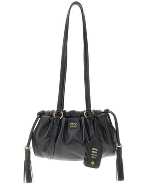 Miu Miu Nappa Leather 'Joie' Mini Bag - Black