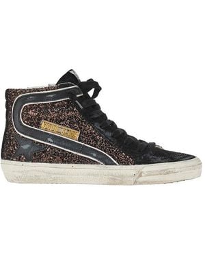 Golden Goose 'Slide' Trainers - Brown