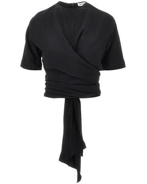 Alaïa Cady Tie Top - Black