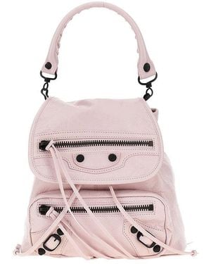 Balenciaga Arena Leather Mini 'Le City' Backpack - Pink