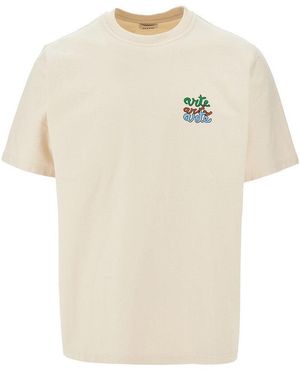 Arte' T-Shirt Con Stampa Multi Logo Uomo - Neutro