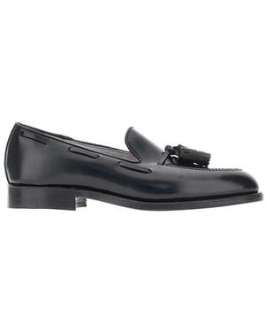 Alden Leather Loafers With Tassels - Blue