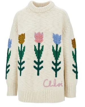 Chloé Pullover Oversize - Bianco