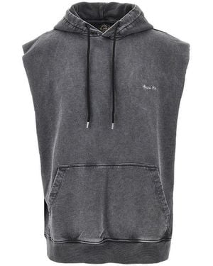 Mauna Kea 'Cactus' Sleeveless Hoodie - Grey