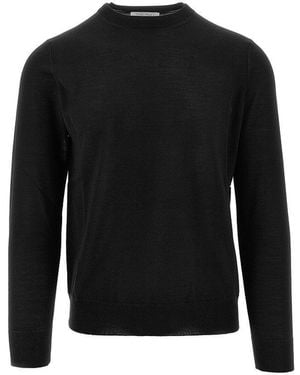 THE PULL Silk And Wool Blend Jumper - Black