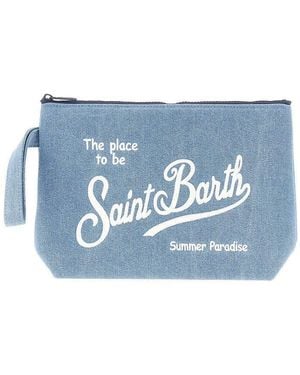MC2 Saint Barth Aline Denim Pouch - Blue