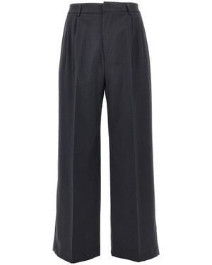 THESTROY Double Dart Light Wool Trousers - Blue
