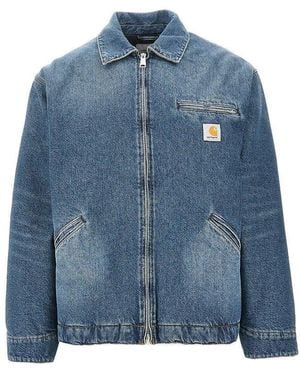 Carhartt Padded Denim 'Detroit' Jacket - Blue
