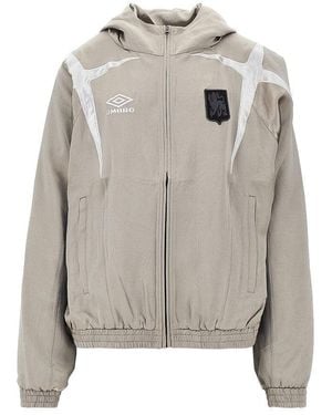 Umbro 'Jester' Satin Track Jacket - Grey