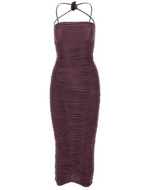 Maygel Coronel 'Muralla' Midi Dress - Purple