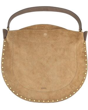 Isabel Marant Leather Oskan Hobo Soft Bag - Natural