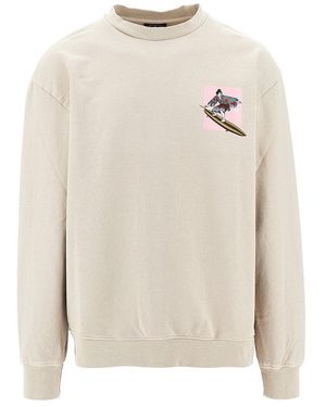 Mauna Kea 'Samurai' Crewneck Sweatshirt - White