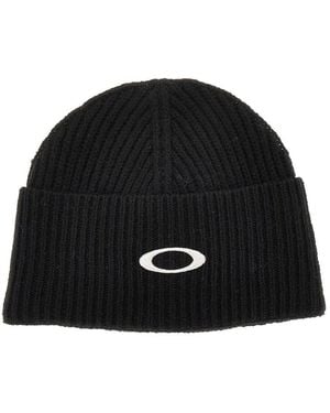 Oakley 'Ellipse' Ribbed Beanie Hat - Black