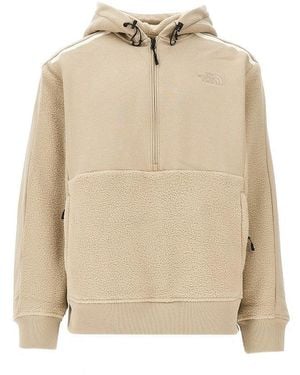 The North Face 'Nse Gorpcore' Fleece And Cotton Hoodie - Natural