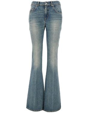 McQueen Stone Washed Denim Bootcut Jeans - Blue