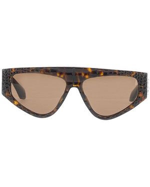 Alaïa Croco-Embossed Sunglasses - Gray