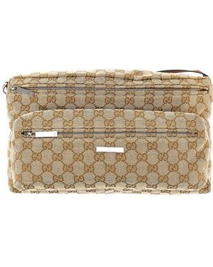 Gucci Crossbody Bag With Web Ribbon - Metallic