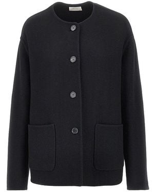The Row 'Quintus' Double Cloth Jacket - Blue