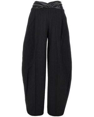ANDAMANE Gabardine 'Astra' Trousers - Black