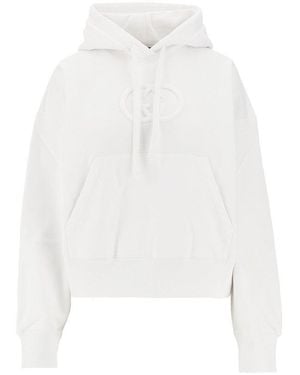 Gucci Embossed Interlocking Gg Hoodie - White