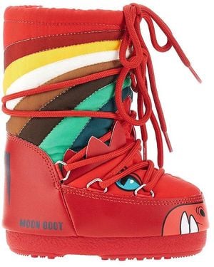 Moon Boot Icon Dino Boots - Red