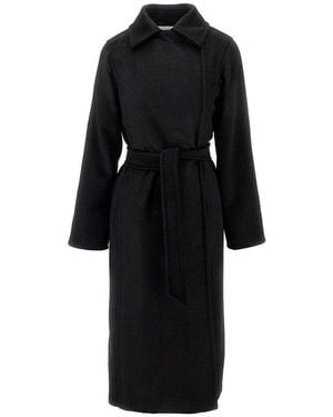 Pinko Faux Fur Coat - Black