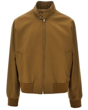 A.P.C. A. P.C. Gabardine Bomber Jacket - Green