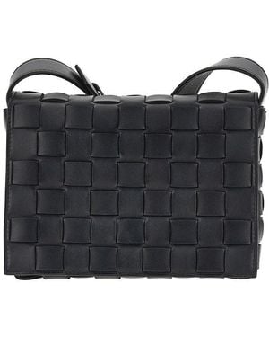 Bottega Veneta Intrecciato Leather 'Orto' Messenger Bag - Blue