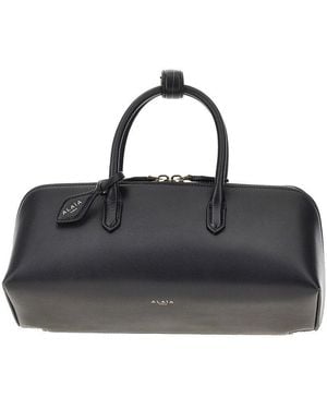 Alaïa Box Leather Small 'Delta' Bag - Black