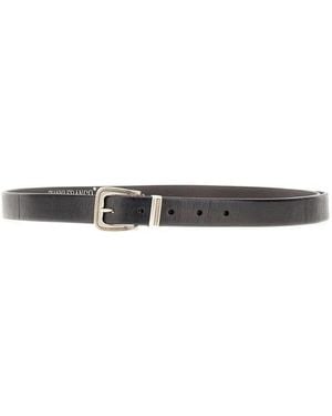 GIANNIFRANCO BELTS Leather Belt - Black